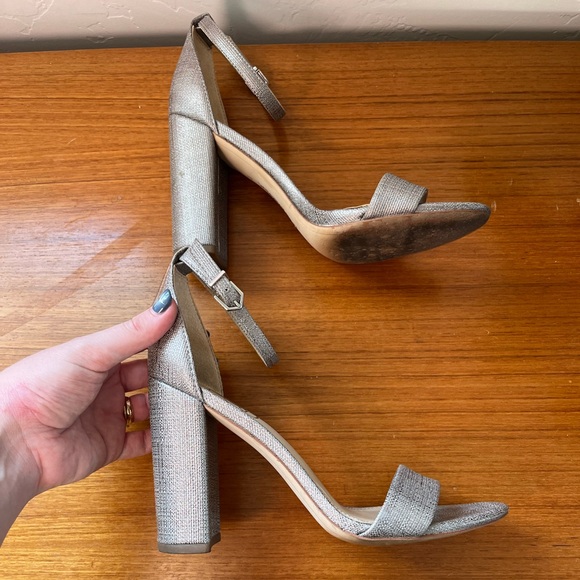 Sam Edelman Yaro Silver Block Heel 8 - Picture 10 of 12